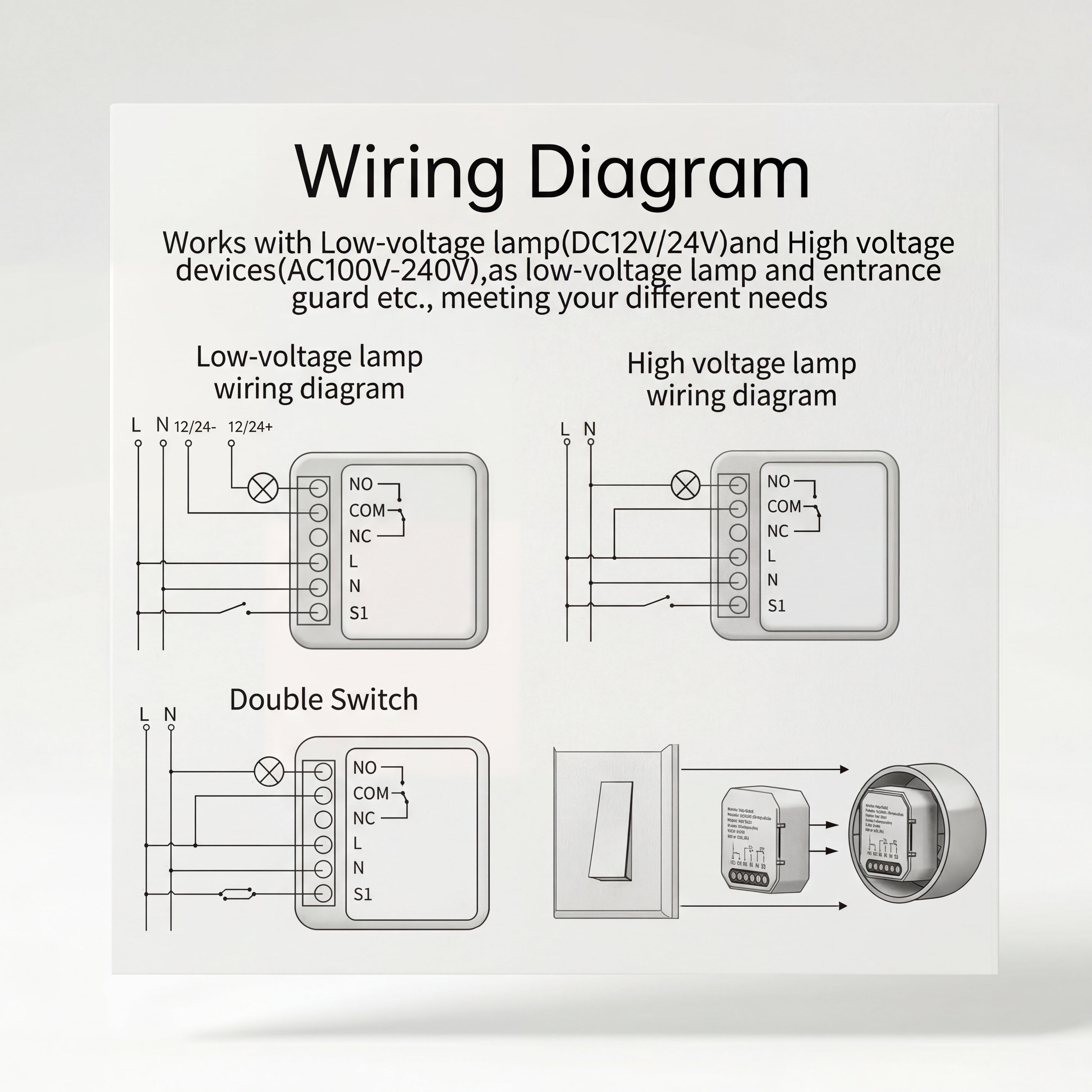 CL-1DM Intelligent Switch Module 1-way white